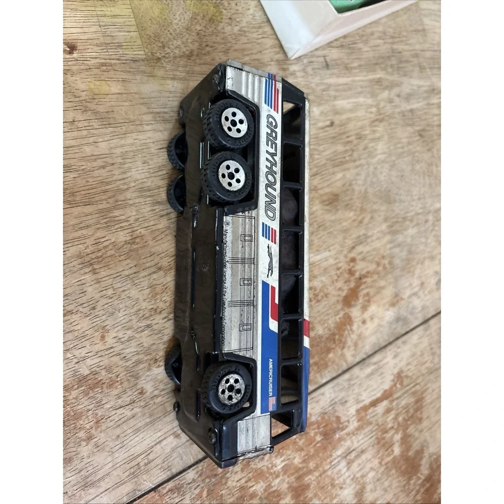 Greyhound Bus 1979 Americruiser Metal Toy L Corp. Japan Vintage Buddy
